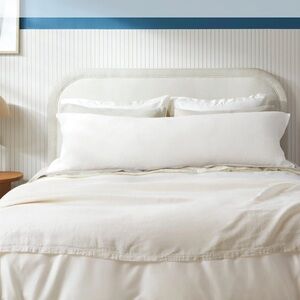 NWT Parachute Vintage Linen Body Pillow Case Antique White Parachute bedding